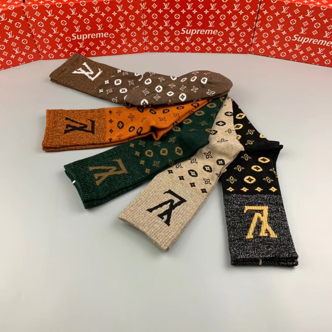 LV Archives Set Of 6 Socks - Luxury New This Season - Accessories, Men  MP3404