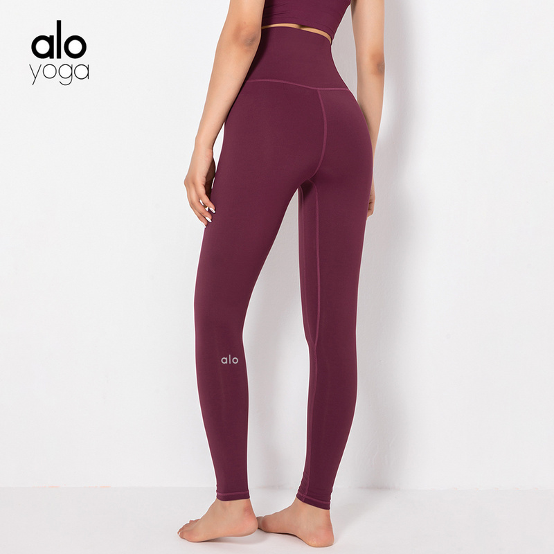 ALO Yoga, Pants & Jumpsuits, Womens Alo High Waisted Alosoft Lounge  Legging Burgundy Xs