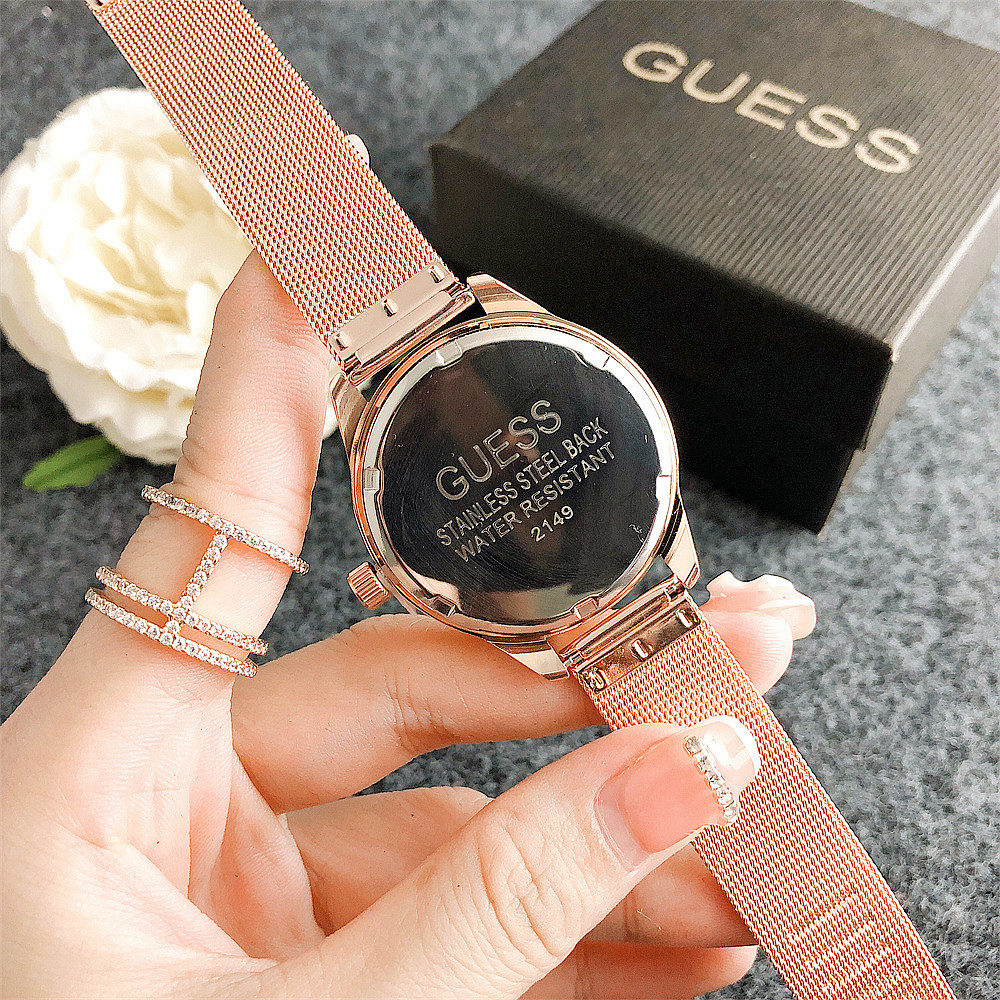 Guess stainless steel back water resistant best sale